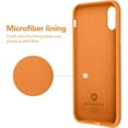 thumbnail image 5 of for iPhone XR Case, [Silky and Soft Touch Series] Premium Soft Silicone Rubber Full-Body Protective Bumper Case Compatible with Apple iPhone XR 6.1 inch (Orange), 5 of 15