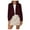 Wine Red, variant on Suede Jacket Cardigan for Womens Waterfall Lapel Collar Cropped Cardigan Coat Solid Color Long Sleeve Fall Winter Faux Leather Jackets Wine Red XXL