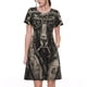 thumbnail image 1 of Disketp Vintage Ram Pilot para Vestido de Manga Corta para Mujeres, Vestidos de Verano para Mujeres, Casual y Holgado para la Playa, 1 of 6