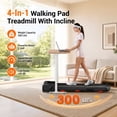 thumbnail image 2 of SONITU Walking Pad with 15% Auto Incline & Handle, 2.5HP Under Desk Treadmill for Home, 300LBS Capacity, Remote Control & LED Display, 2 of 10