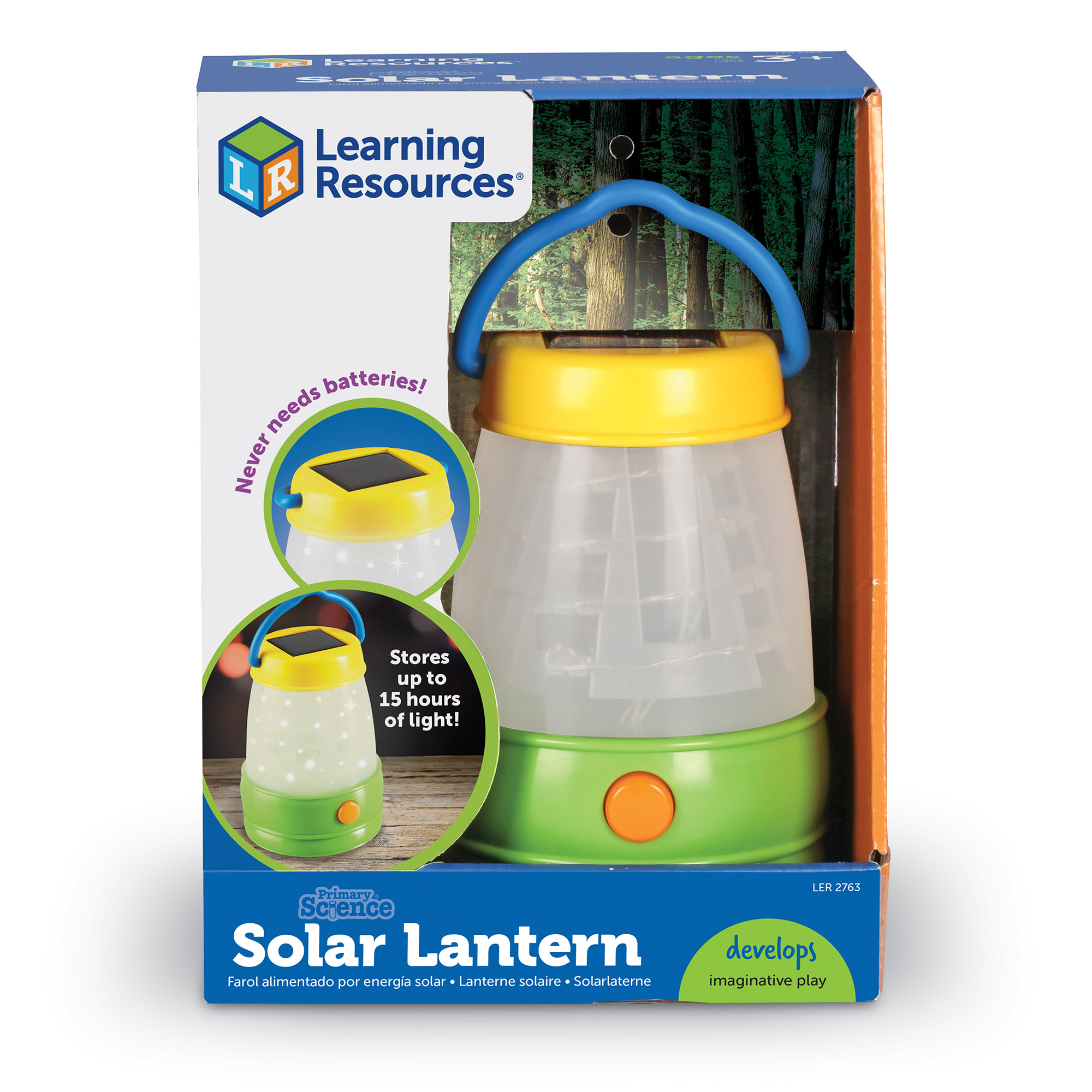 Learning Resources Solar Lantern, Kids Camping Accessories, Easy-Grip Portable Light, Ages 3+