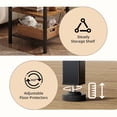 thumbnail image 6 of CONCETTA 3 Tier Nightstands with Charging Stations, Set of 2, Bedside End Tables for Bedroom Living Room, Rustic Brown, 6 of 7