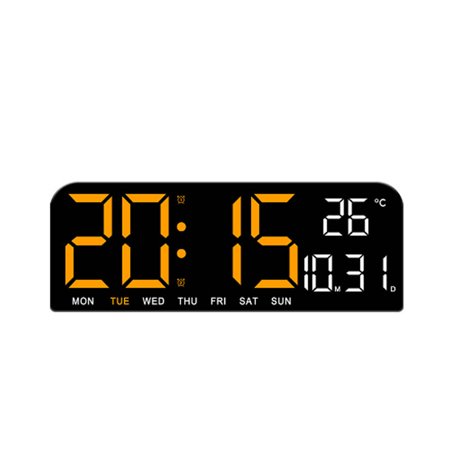 CCOCC Alarm Clock,Multi-Display Digital Clock,Versatile Wall Clock with Touch Control & Adjustable Brightness