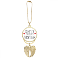 thumbnail image 1 of For My Faly Got It From My Sister Present Car Keychain Angel Wing Pendant, 1 of 4