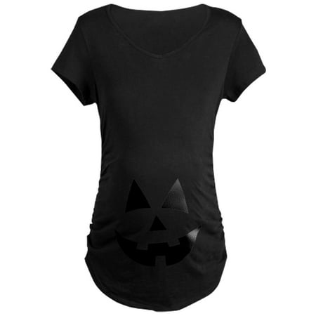 

CafePress - Jack O Lantern Pumpkin Maternity Shirt Maternity T - Maternity Dark T-Shirt