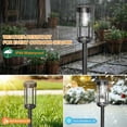 thumbnail image 2 of 10 Pack Solar Pathway Lights Outdoor, Waterproof LED Solar Garden Lights with Cold White Glow, Dusk to Dawn Automatic Landscape Lighting for Yard, Lawn, Walkway, 2 of 7