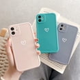 thumbnail image 3 of Compatible with iPhone 11 Case for Women Girls, Cute Love Heart Pattern Soft Slim TPU Protective Bumper Phone Case for iPhone 11 6.1＂-Pink, 3 of 7
