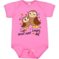 thumbnail image 3 of Inktastic My Great Aunt Loves Me Cute Owl Family Boys or Girls Baby Bodysuit, 3 of 5