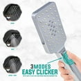 thumbnail image 4 of Metpure Handheld Shower Head with Easy Clicker for Multiple Sprays. Low Profile Lightweight Rectangular Shower Head. Stainless Steel Hose & Adjustable Mount Holder. Chrome Finish, 4 of 7