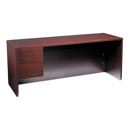 HON 10546LNN 10500 Series 3/4-Height Left Pedestal Credenza, 29.50" x 72.00" x 24.00", Mahogany