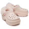 thumbnail image 2 of Crocs Adult Stomp Platform Lined Clogs, Quartz, W7/M5, 2 of 6