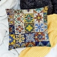 thumbnail image 2 of BANET Vintage Colorful Throw Pillow Covers Mexican Talavera Tiles Pattern  Pillow Cases Cushion Cover Standard Pillowcase (Mexican Tiles) 22x22in, 2 of 5