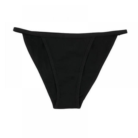 

Womens Cotton Underwear Sexy V-Waist Bikini Panties Ladies Brazilian Hipster Cheeky