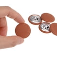 thumbnail image 4 of Uxcell 10pcs 40L Fabric Cloth Covered Button 25mm Metal Shank Round Sewing Buttons for Suits Dress Blouses, Alloy Orange, 4 of 5