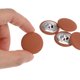 thumbnail image 4 of 10uds 40L Botones de costura Unique Bargains de metal Redondo 25mm Aleación Naranja, 4 of 5