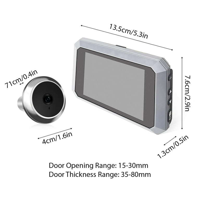 Door Peephole Small Hidden Camera For Front Door 32GB HD 1080P