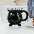 thumbnail image 5 of Taza de bruja novedosa, taza de caldero de cerámica, taza de café, taza de caldero de cerámica, decoración de Halloween, 5 of 5
