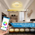 thumbnail image 2 of Lámpara de techo LED de 36 W con altavoz Bluetooth, inteligente con control y aplicación TjQuery112408293984578969438_1711510006895L??, cambio de color RGBW, ajustable para dormitorio, cocina, baño,, 2 of 5