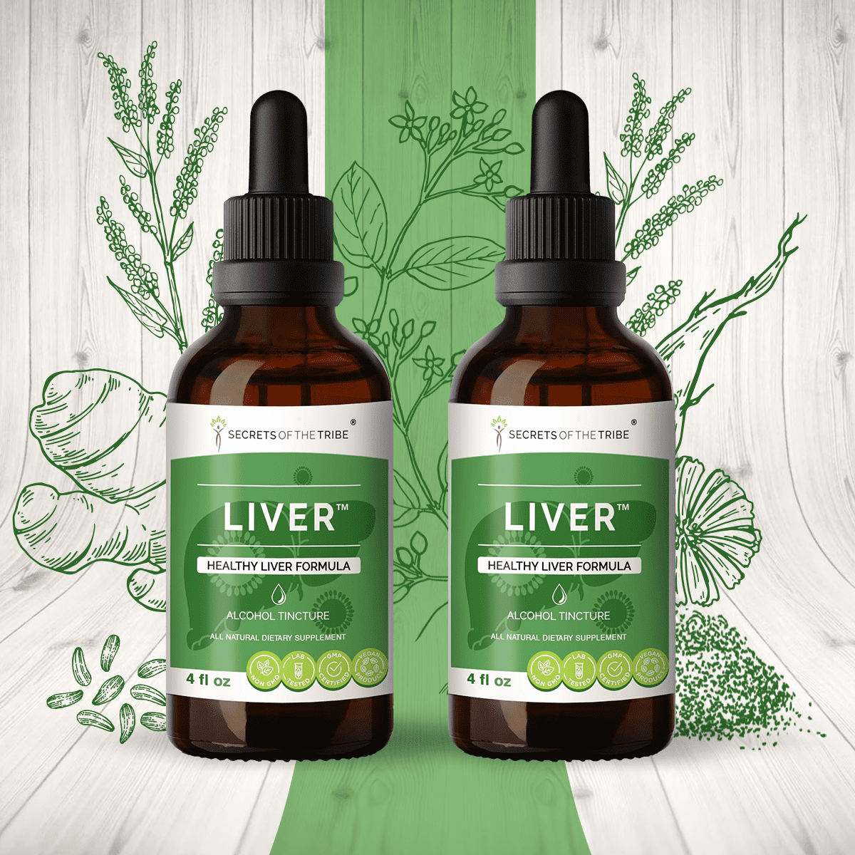 Liver Alcohol Extract, Tincture, Milk Thistle, Chicory, Turmeric