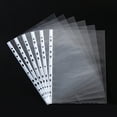 thumbnail image 3 of 100pcs A4 File Document Folder Clear Sheet Protectors Punched 11-hole Pocket Binder Sleeves, 3 of 6