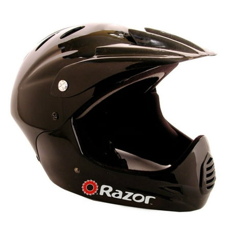 Razor Youth Gloss Black Full Face Bicycle Helmet