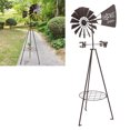 thumbnail image 4 of Floor Windmill Plants Stand Rack, Multifunctional Excellent Welding Technology Garden Windmill Potting Rack Dual Use  For Courtyard, 4 of 8