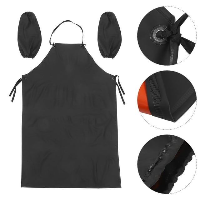 OULII Delantal Impermeable Para Cocina En PVC Protección Contra Y Aceite Multicolor
