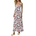 thumbnail image 4 of Bnwani Summer Dresses for Women,Womens Dresses,Printed,V-Neck,Floral,Sleeveless,Multicolor,M, 4 of 7