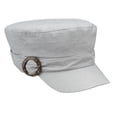 thumbnail image 5 of Linen Blend Military Cadet Hat (LIGHT GRAY), 5 of 5
