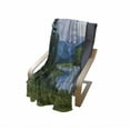 thumbnail image 4 of Nature Soft Flannel Fleece Throw Blanket, Belukha Mountain by the Lake Surrounded Mountain with Snowy Peaks Print, Cozy Plush for Indoor and Outdoor Use, 60" x 80", Fern Green Pale Blue, by Ambesonne, 4 of 6