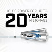 Energizer Ultimate Lithium AA Batteries (12 Pack), Double A Batteries