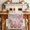 Beige, variant on Galentine's Day Table Runner 60 Inches, Gnomes Pink Love Balloon Black Lattice Bed Runner Dresser Scarves Tabletop for Indoor Outdoor Parties/Ceremony/Banquet, 13" x 60"