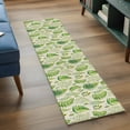 thumbnail image 3 of Spring Leavse 2'x6' Runner Rugs for Hallway Kitchen Bedside Non Slip Washable, Pastoral Garden Botanical Rustic Burlap Entryway Rug Runners with Rubber Backing, Long Carpet Runner for Laundry Room, 3 of 8
