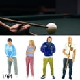 thumbnail image 1 of 4 figuras en miniatura a escala 1/64 perfecl Modelos de resina pintadas, 1 of 8