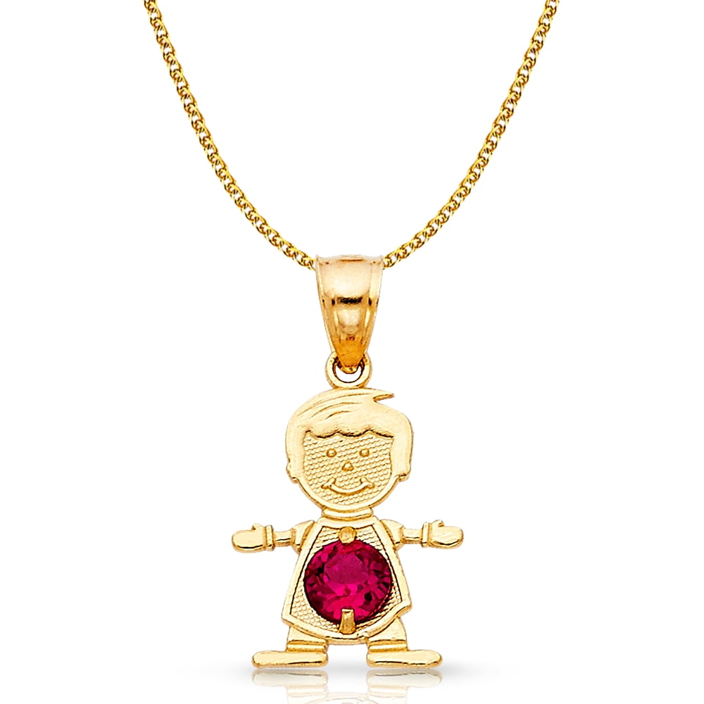Height 18 MM Width 12 MM 14K Yellow Gold Buck Pendant