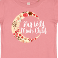 thumbnail image 4 of Inktastic Baby Stay Wild Moon Child Crescent Moon with Flowers Girls Baby T-Shirt, 4 of 5