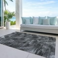 thumbnail image 6 of Addison Rugs Chantille Indoor/Outdoor Transitional Lines Gray Washable Rectangle Rug, 3' x 5', 6 of 6