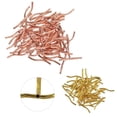 thumbnail image 5 of segolike 50 Pcs Perles Rondes en Tube Courbé 24mm Coude Artisanat Bijoux Bricolage Design Or Rose, 5 of 5
