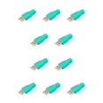 thumbnail image 2 of Sidaley Convertidores de adaptadores duraderos USB a PS2 para ordenador, teclado y ratón 1 PC 10piezas, 2 of 4
