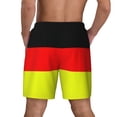 thumbnail image 2 of Mens German Flag Germany Swimming Trunks with Compression Liner Beach Quick Dry Swim Shorts, 2 of 6