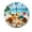 FFclock008, variant on ZXCXRQFa Clock The Sunset Sea Beach Wood Wall Clock Silent Non-Ticking Kitchen Desk Clock Battery Operated Analog Decorative Round Clocks 10 in Bathroom Bedroom Living Room Home Decor