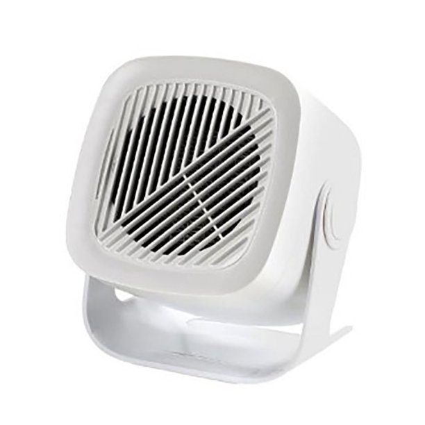 Calentador portátil de escritorio blanco, Control inteligente de temperatura para el hogar, calentador eléctrico pequeño, enchufe europeo, cable de calefacción de 400W, tipo 1 engranaje