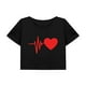 thumbnail image 1 of Camiseta corta holgada de verano para mujer, camiseta recortada suave para senderismo, mochilero, mujer XL, 1 of 7
