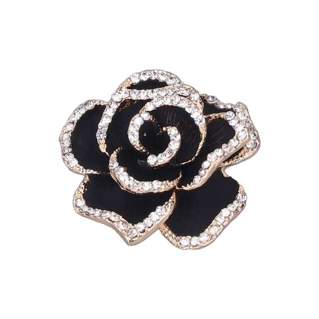Broche Decorativo Para Ropa, Pin Con Forma De Camelia, Elegante