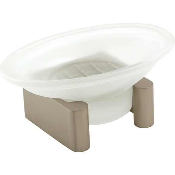 Luna Counter Top Soap Dish, Satin Nickel