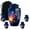 Blue Urn -12, variant on JAGASY Brave American Urns for Human Ashes, Blue Urn for Ashes Adult Male, Horse Riding & River Decorative Urn, Large Cremation Urns for Mother & Father, (10 Inch)