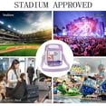 thumbnail image 7 of Lohol Clear Purse Stadium Approved CrossBody Bag for Men and Women Light Purple-Small, 7 of 7