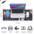 thumbnail image 5 of Long Mouse Pads for Desk,Pioneer Flower Floral Print Pattern Desk Mats on Top Of Desks, Desk Mouse Pad Extra Large with 3mm Non-Slip Base and Stitched Edge for Gaming,Office,Work,Home 31.5"x11.8", 5 of 6
