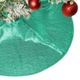thumbnail image 4 of Fiudx Ofertas relámpago del día Falda para árbol de Navidad de 24 pulgadas con lentejuelas, falda para árbol de Navidad vintage, juego de faldas para árbol de Navidad, decoración para fiestas de Navi, 4 of 6