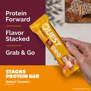 Quest Stacks Protein Bars, Salted Caramel Flavor, 20g of Protein, 4 Count